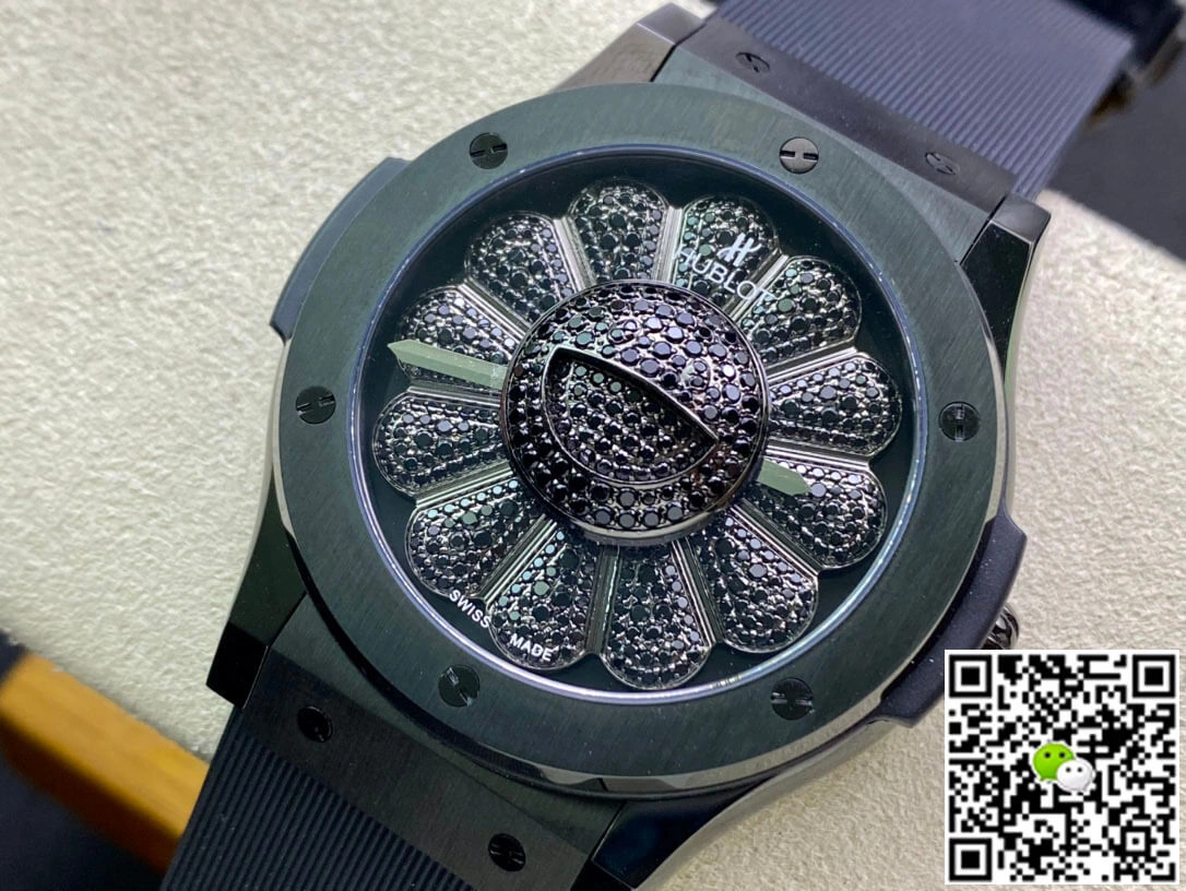 Hublot Classic Fusion Takashi Murakami 507.CX.9000.RX.TAK21 1:1 Best Edition Replica Watch Black Carbon Fiber Case